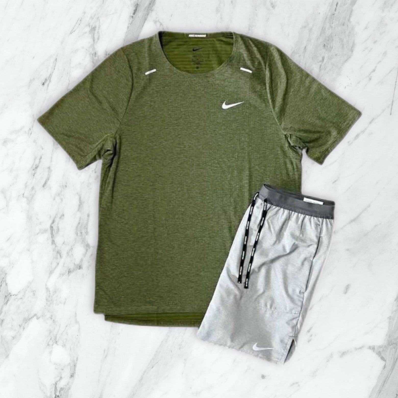 Ensemble Nike Running VERT/GRIS