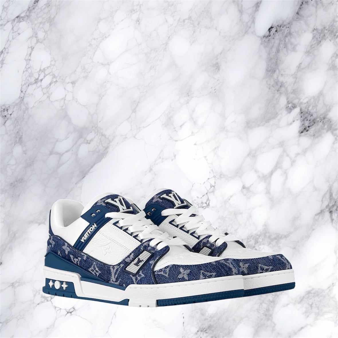 Sneaker LV Trainer bleu
