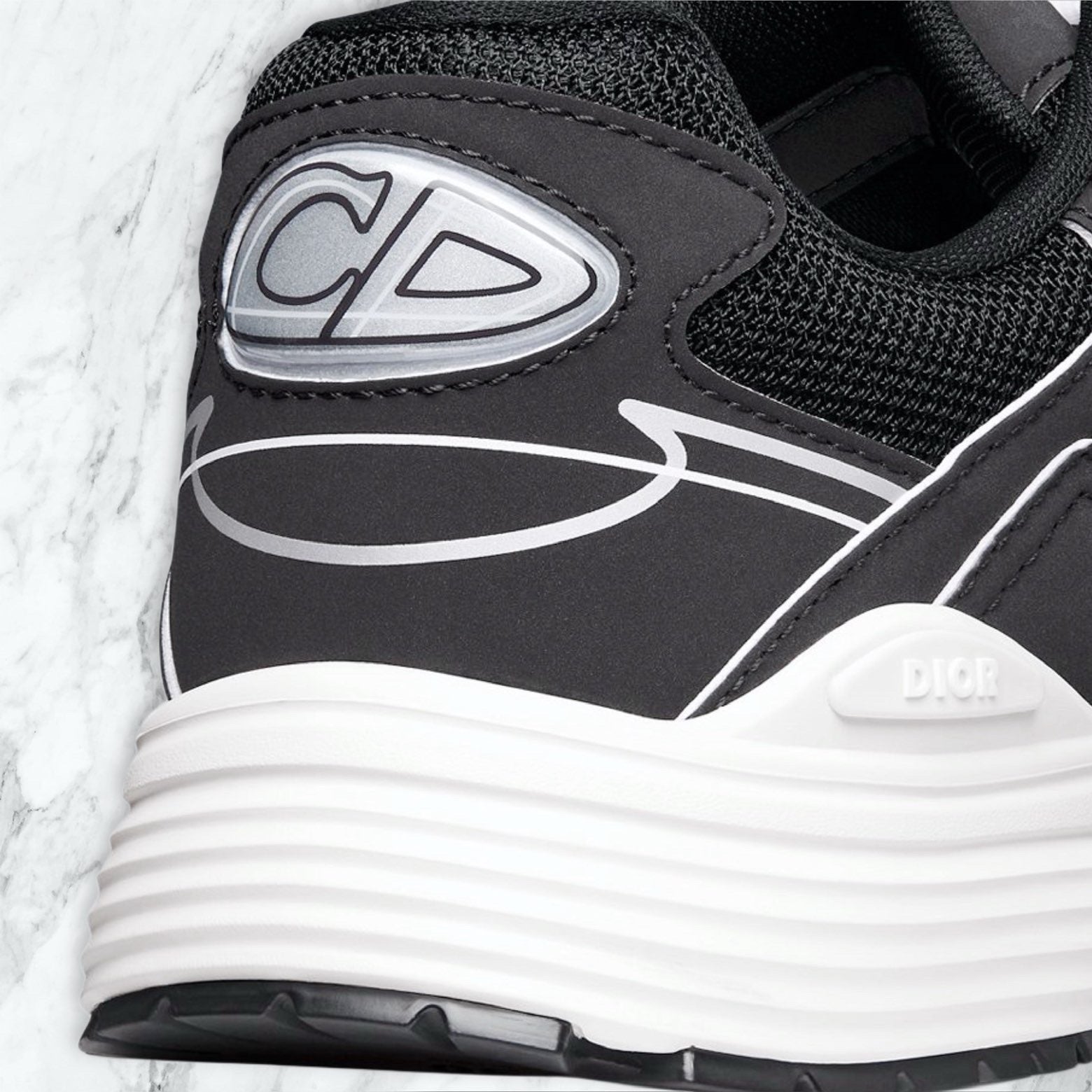 Chaussures dior B30 noir blanc