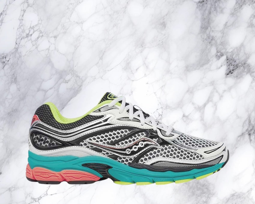 saucony omni 9 bleu/rose/blanc