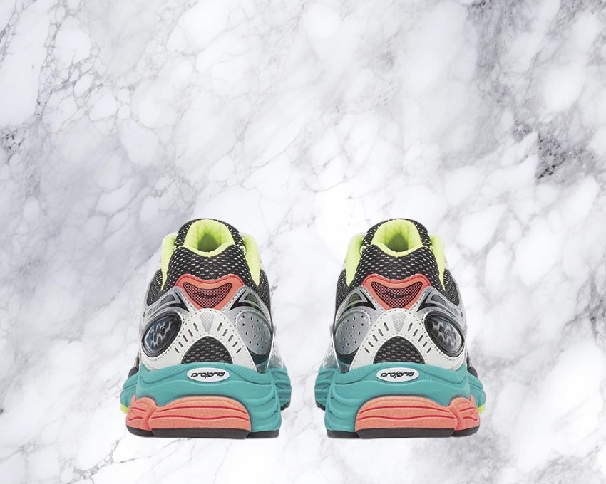 saucony omni 9 bleu/rose/blanc