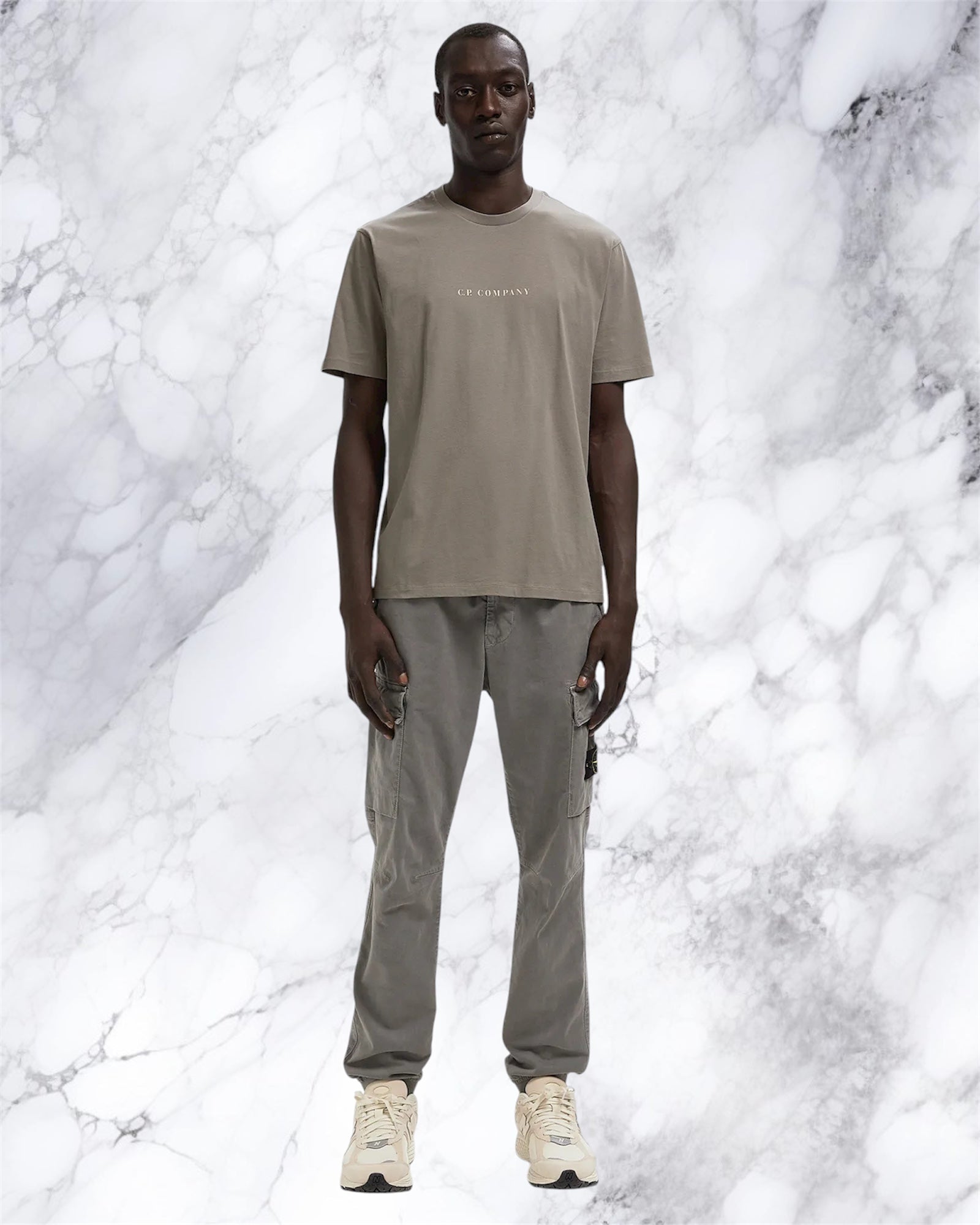 Tee-shirt cp company marron